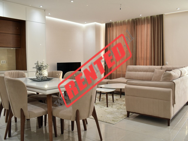 Modern two bedroom apartment for rent in Beniamin Kruta Street in Tirana, Albania
