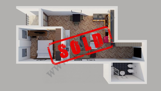 One bedroom apartment for sale in Peti street in Tirana, Albania